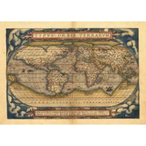 Hărți – Atlas Ortelius – hârtie manuală – A4